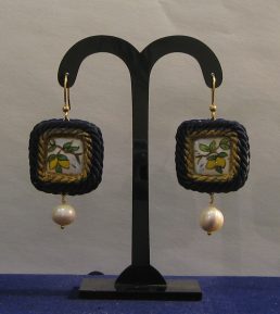 Orecchini cordoncino Quadrati