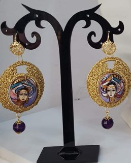 Raffinati orecchini Donna stilizzata