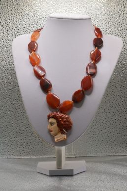 Collana Aretusa Rossa in Ceramica
