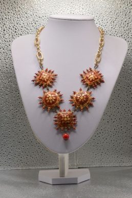 Collana in Ceramica Motivi geometrici di Caltagirone