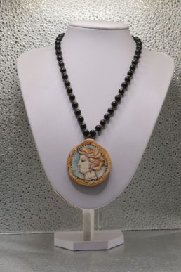 Collana con Medaglione Aretusa Dorata