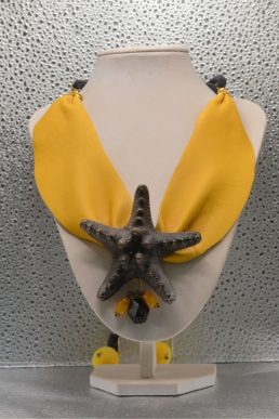 Collana in pelle con Stella Marina
