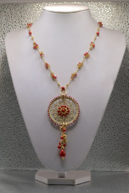 Collana con Ruota del Carretto Siciliano