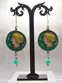 Orecchini in ceramica Aretusa Verdi