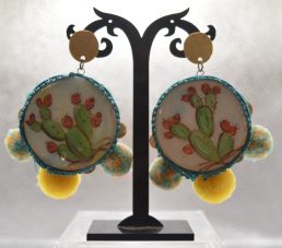Orecchini Tamburello Fichi d'India