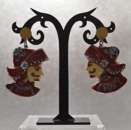 Orecchini in ceramica Pupo Rossi