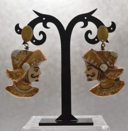 Orecchini in ceramica Pupi Dorati