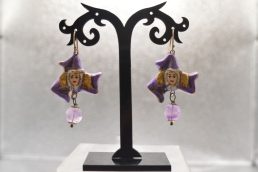 Orecchini in ceramica Trinacria Viola