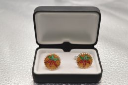 Gemelli rotondi Cornetti Sfondo Dorato