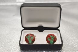 Gemelli rotondi Fichi d'India Sfondo Rosso