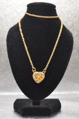 Collana con pendente a cuore in Micromosaico