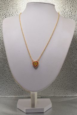Collana con pendente a cuore in Micromosaico